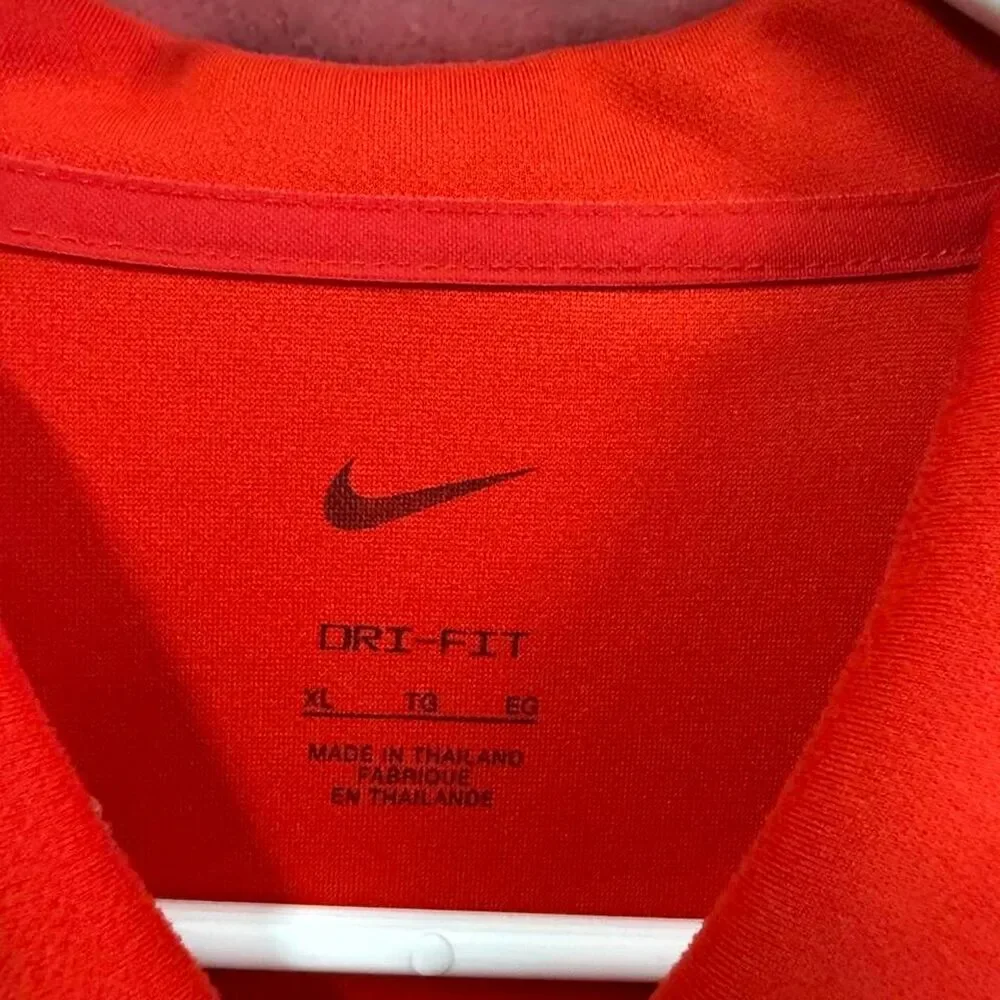 Nike red polo